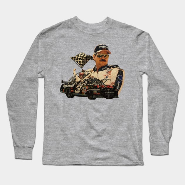 Dale Earnhardt Retro Vintage Long Sleeve T-Shirt by TuoTuo.id